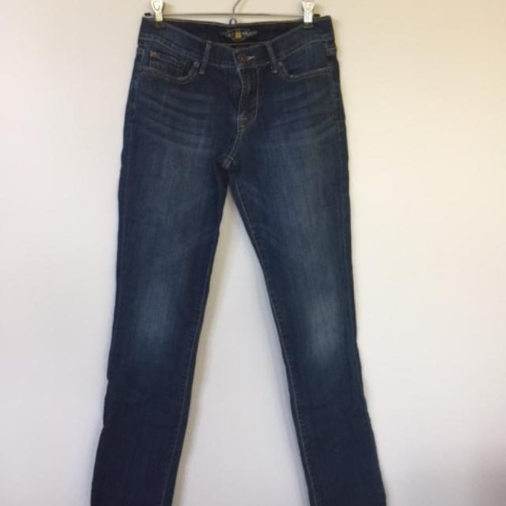 Lucy Brand Jeans, size 26, straight leg, dark wash